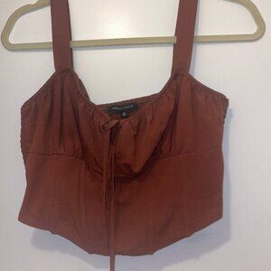 Kendall and Kylie Brown Corset Top